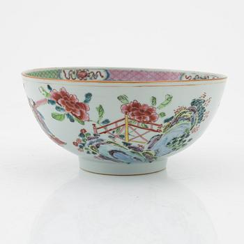 Bålskål, kompaniporslin. Qingdynastin, Qianlong (1736-95).