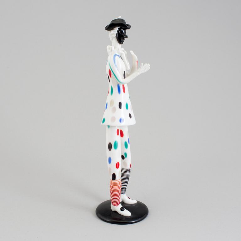 A Fulvio Bianconi 'Arlecchino' (Harlequin) figure, Venini, Murano, 1950s.