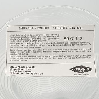 Heikki Orvola, pokal/vas, glas, signerad Heikki Orvola Nuutajärvi Iittala.