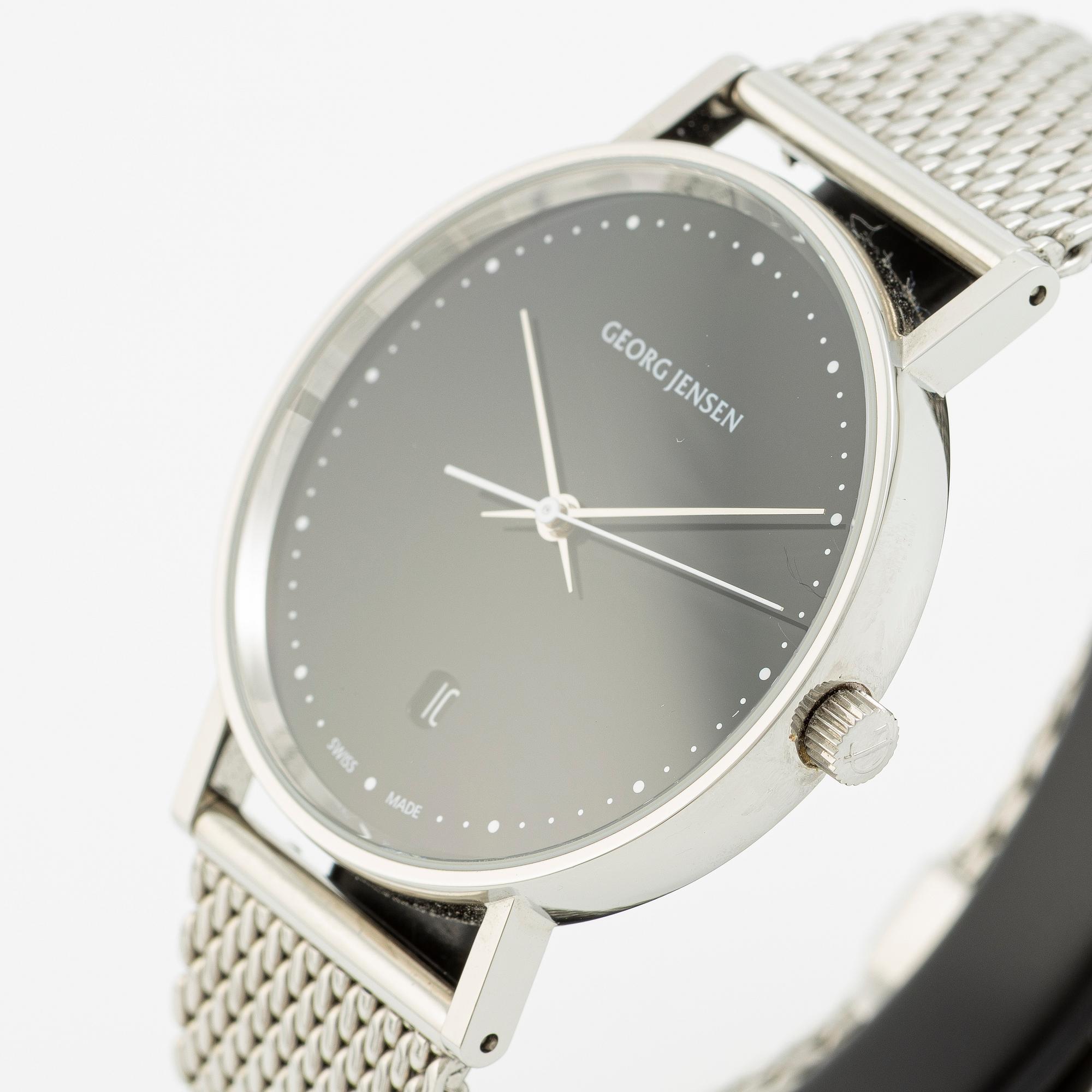 Georg Jensen, design Henning Koppel, wristwatch, 38.5 mm.