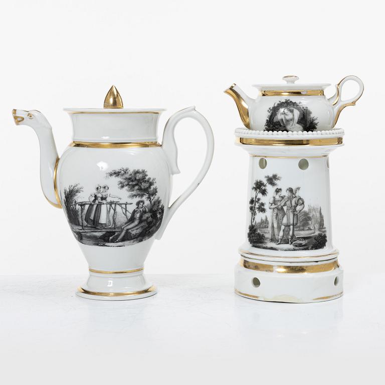 Service pieces, 15 pcs, Empire, first half of the 19th century.
