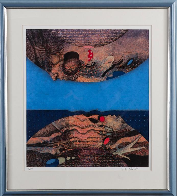 JUHA SOISALO, färglitografi, daterad -09, numrerad 71/100.