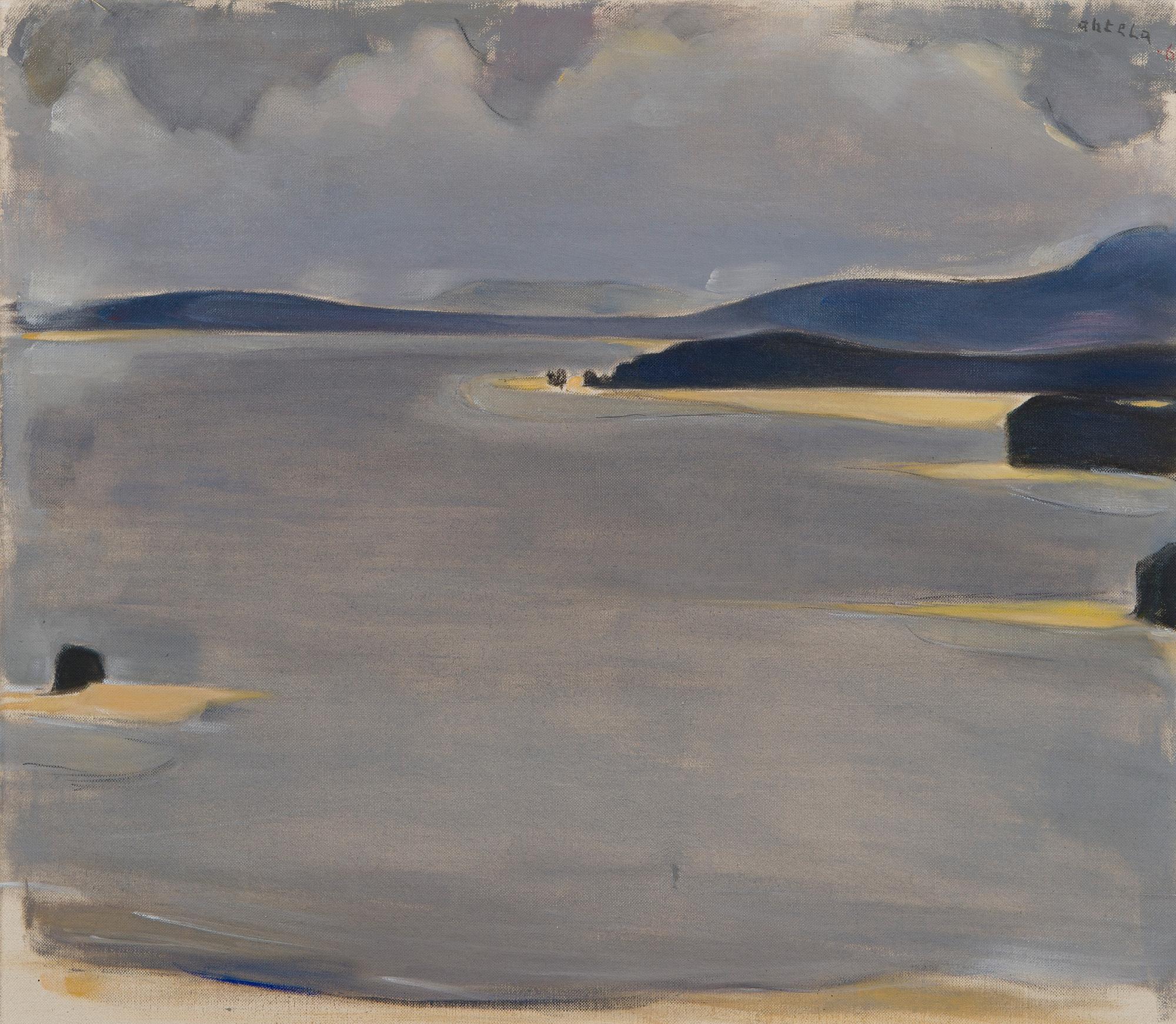 Einar Reuter (H. Ahtela), Blue landscape.