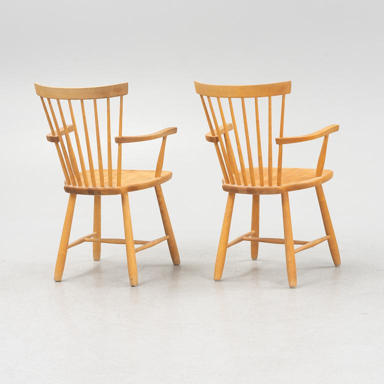 Carl Malmsten, karmstolar, ett par, "Lilla Åland", Stolab, 1990-tal.