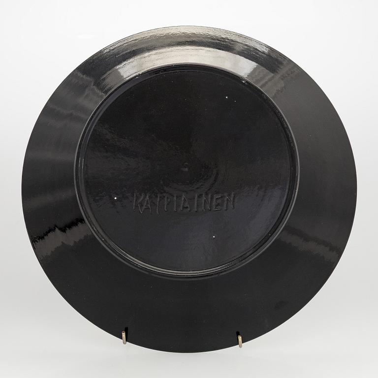 Birger Kaipiainen, dekorationsfat, stengods signerad Kaipiainen.