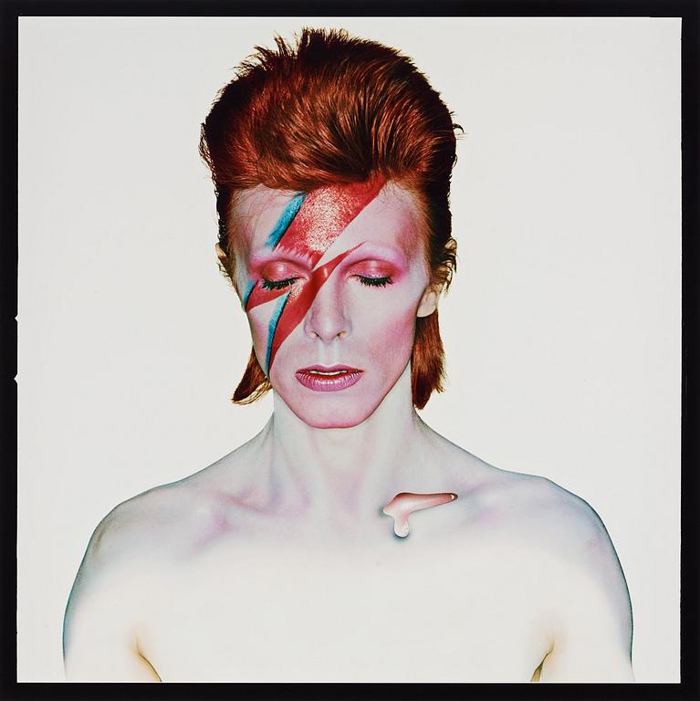 Brian Duffy, "David Bowie - Aladdin Sane (Closed Eyes)", 1973.