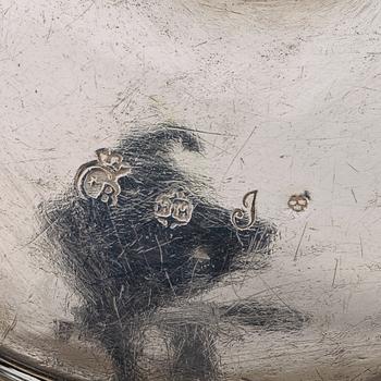 A Swedish 18th century parcel-gilt tankard, marks of Herman Hermansson, Göteborg 1725.
