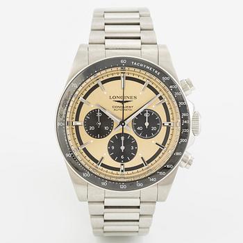 Longines, Conquest Chronograph, wristwatch, 42 mm.