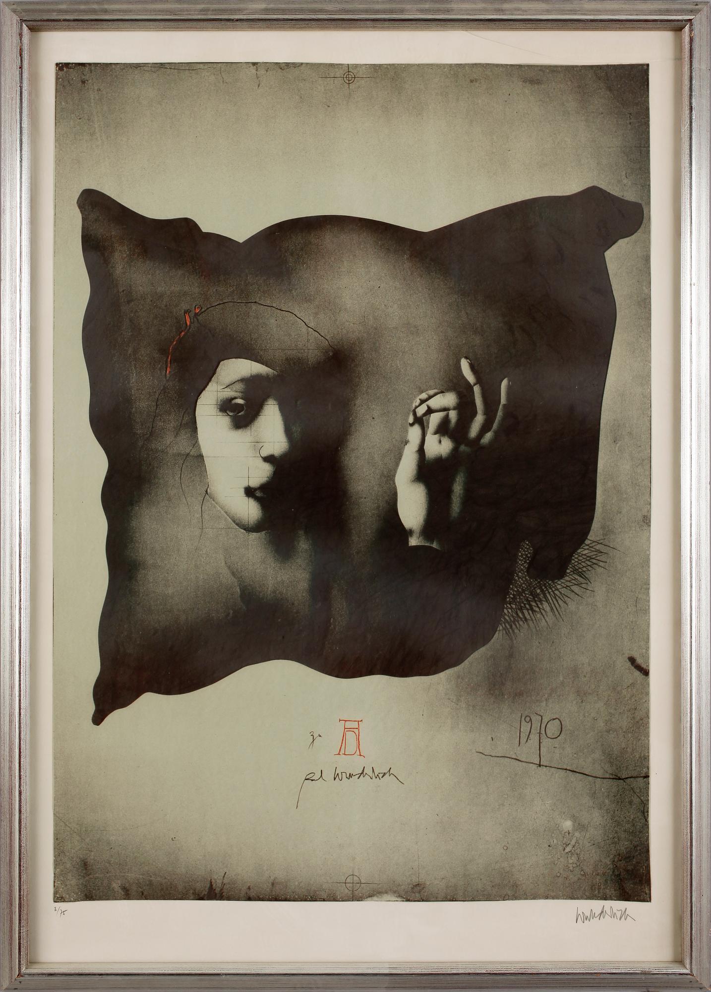PAUL WUNDERLICH, färglitografier, 2 st, sign.