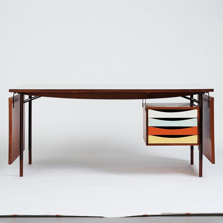 Finn Juhl, a "BO 69" desk, Bovirke, Denmark 1950-1960's. Designed in 1953.