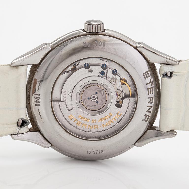 Eterna, 1948, Grande, chronometer, rannekello, 40 mm.