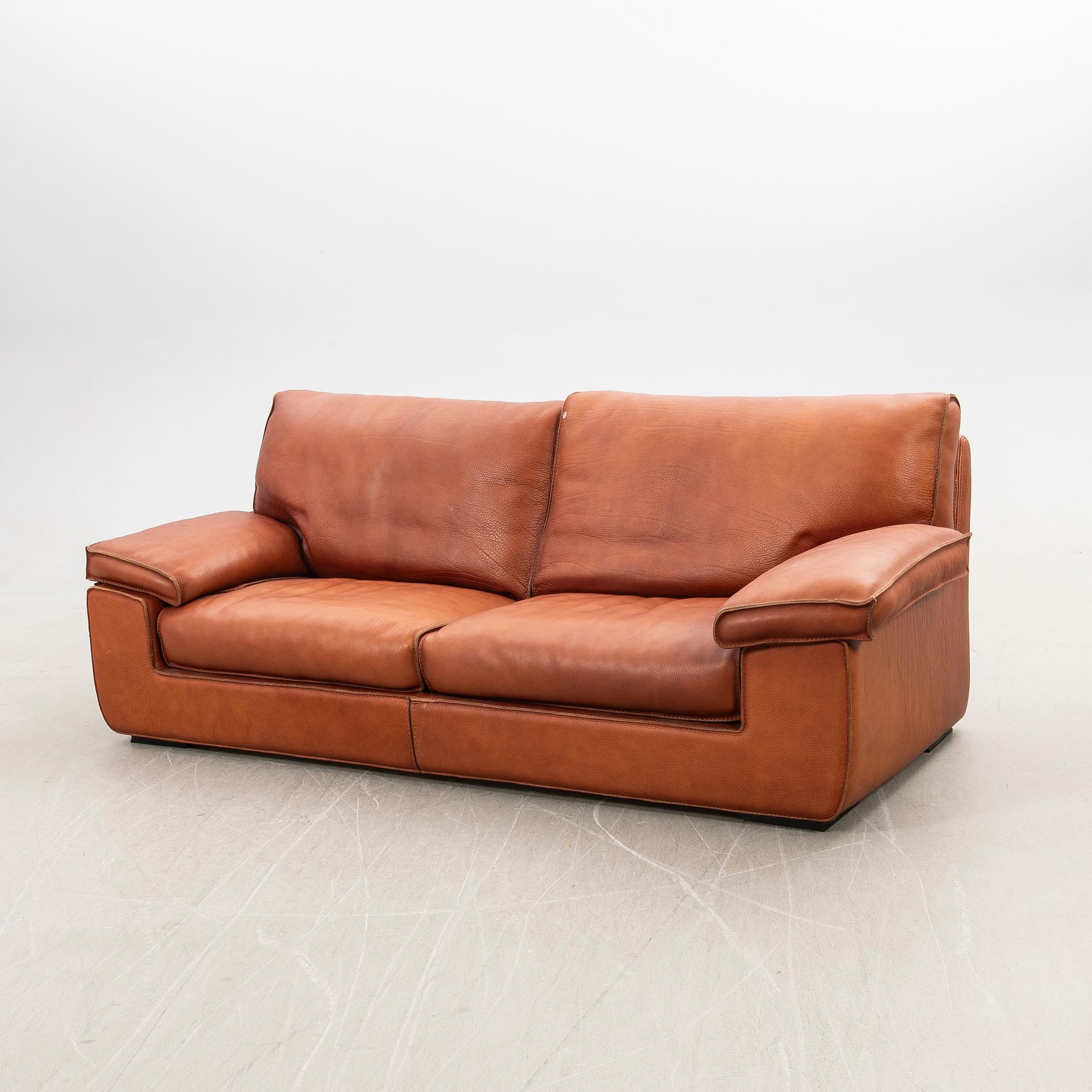 Sofa, leather, 21st century.