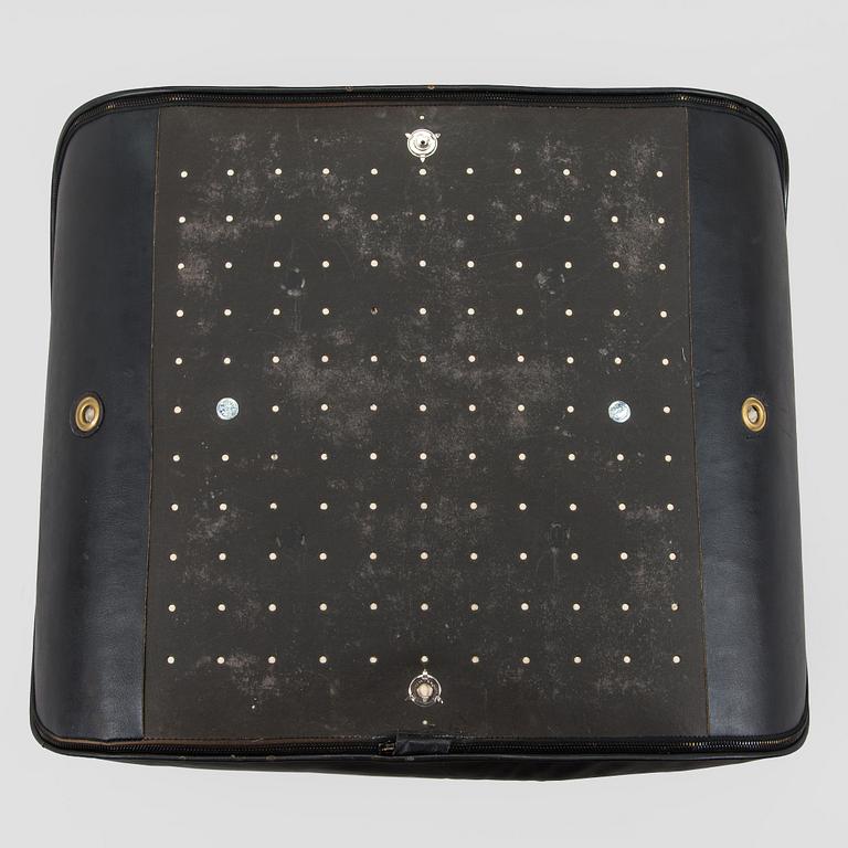 Charles and Ray Eames, a 1960s 'Lounge chair' and stool for Herman Miller.