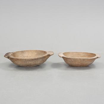 TRÅG, 2 st, allmoge, 1800-talets slut.