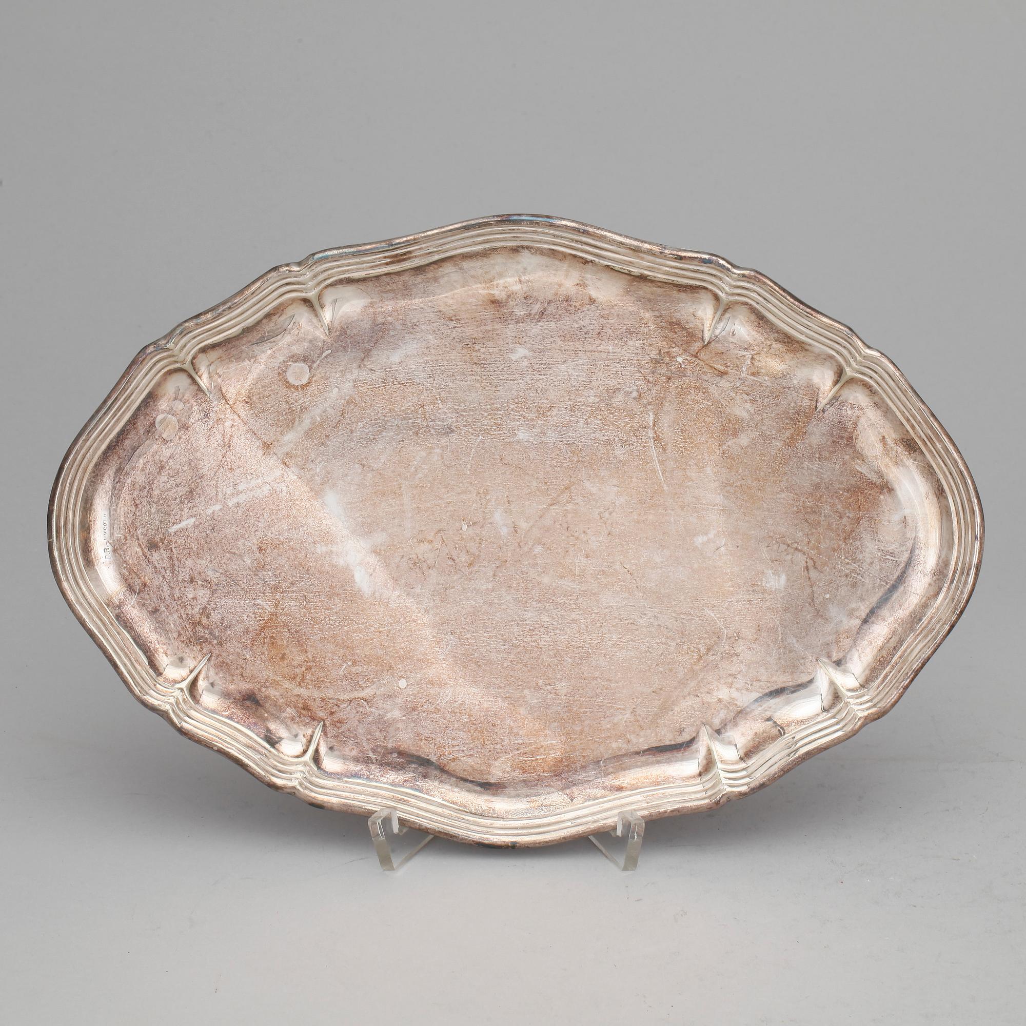 KAFFESERVISDELAR, 4 st, silver, Norge, 1938, vikt ca1126 g,