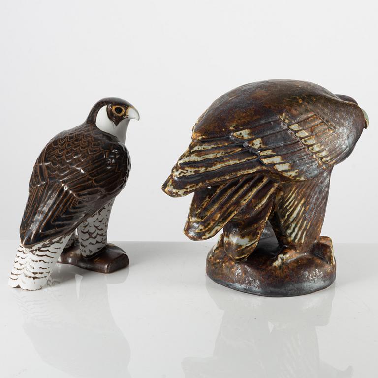 Lisa Larson, two stoneware figurines, Gustavsberg.