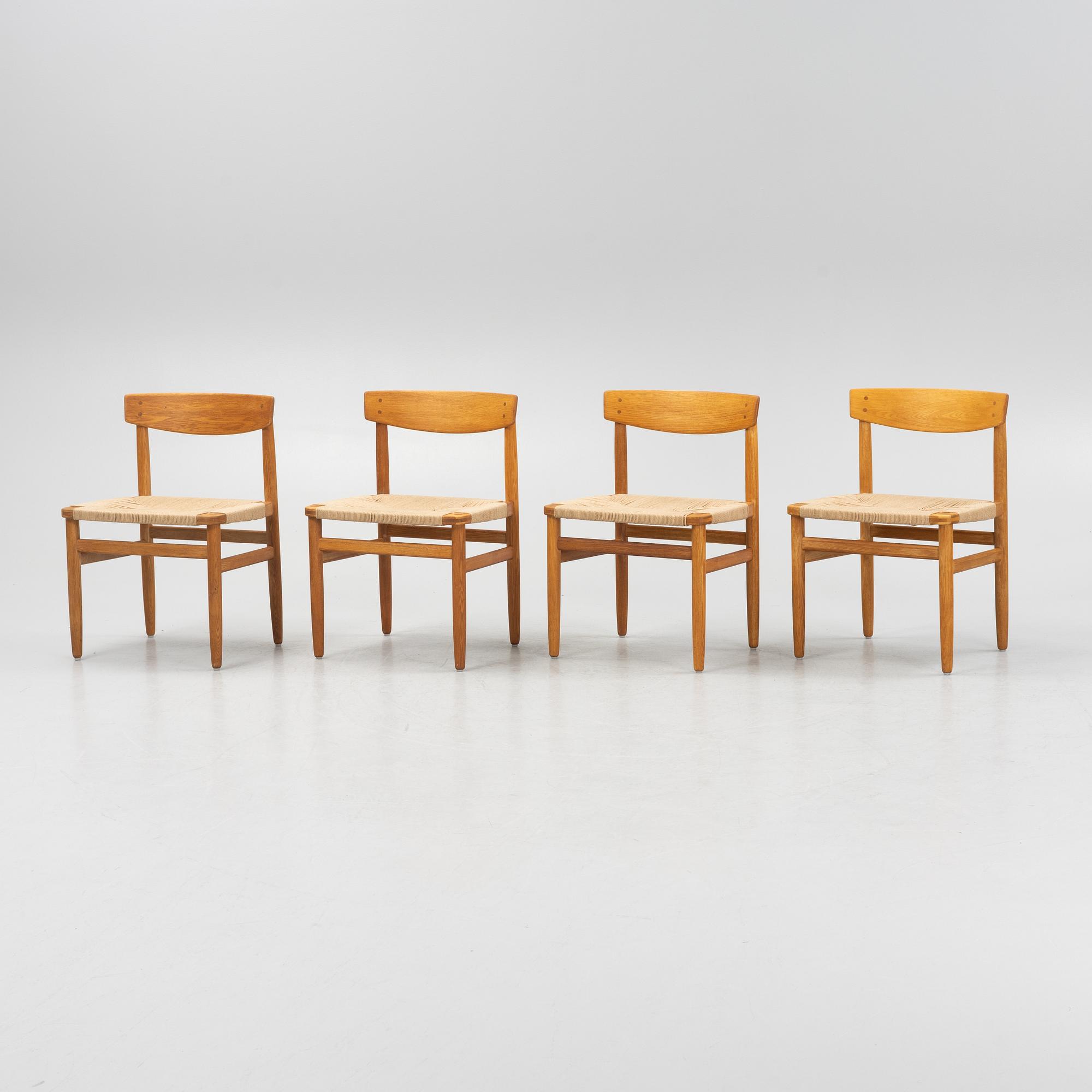 Børge Mogensen, four 'Öresund' chairs, AB Karl Andersson & Söner.