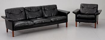 SOFFA samt FÅTÖLJ, 1960-tal.