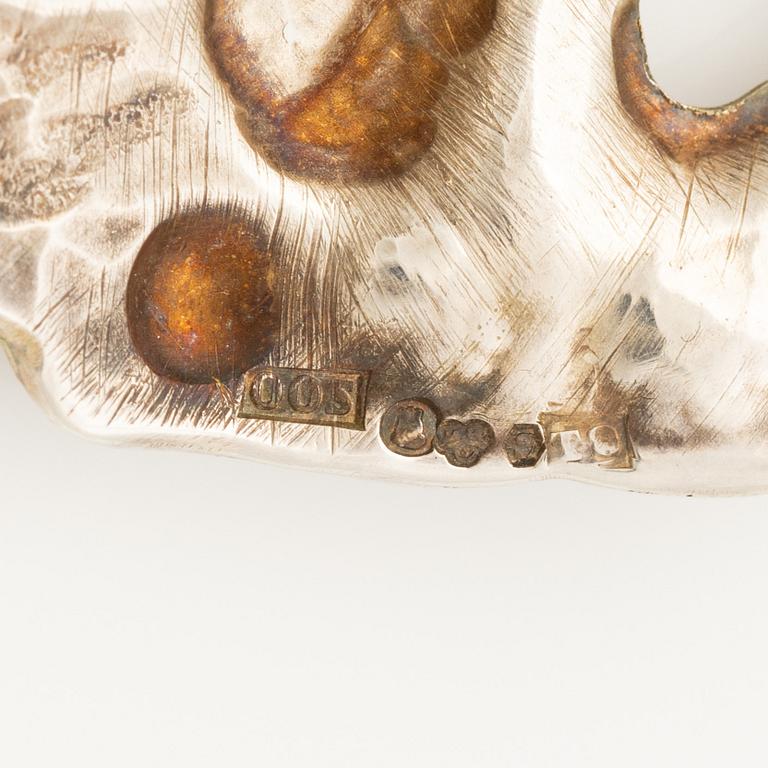 Olle Ohlsson, en brosch, silver, Stockholm 1969.