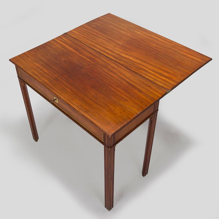 Pelipöytä, Ruotsi 1700-luvun loppu.