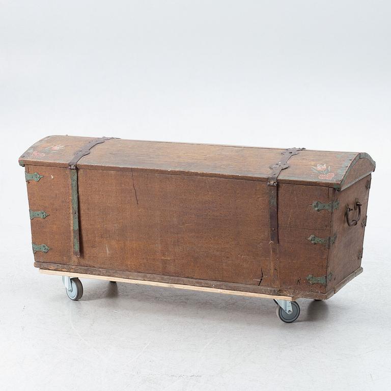 A swedish wooden chest, dated 1798.