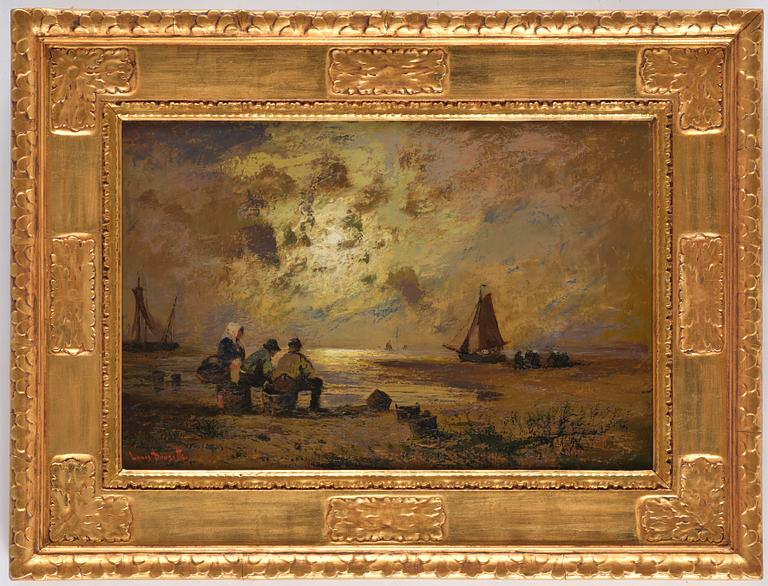 Louis Douzette, Coastal landscape.