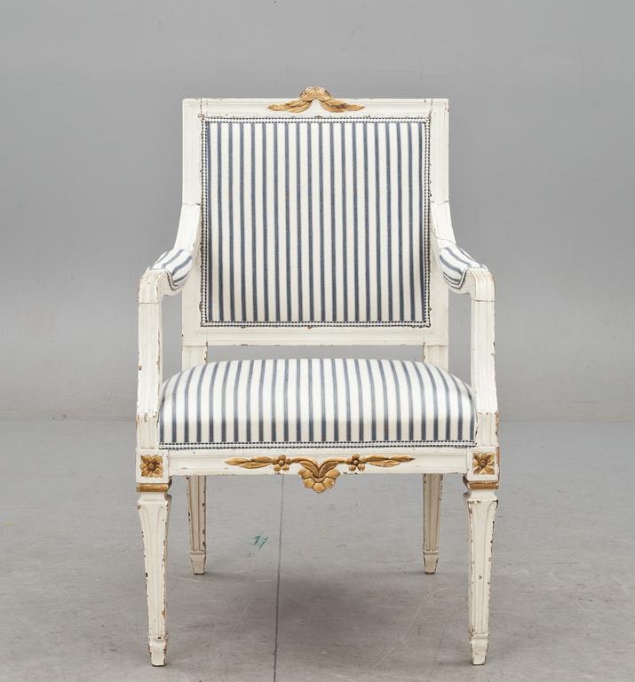 KARMSTOL, sengustaviansk omkring 1700/1800.