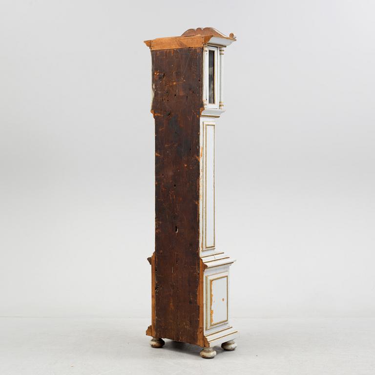 An 18th century grandfather clock.