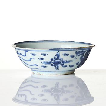 Skål, porslin. Mingdynastin, Wanli (1572-1620).