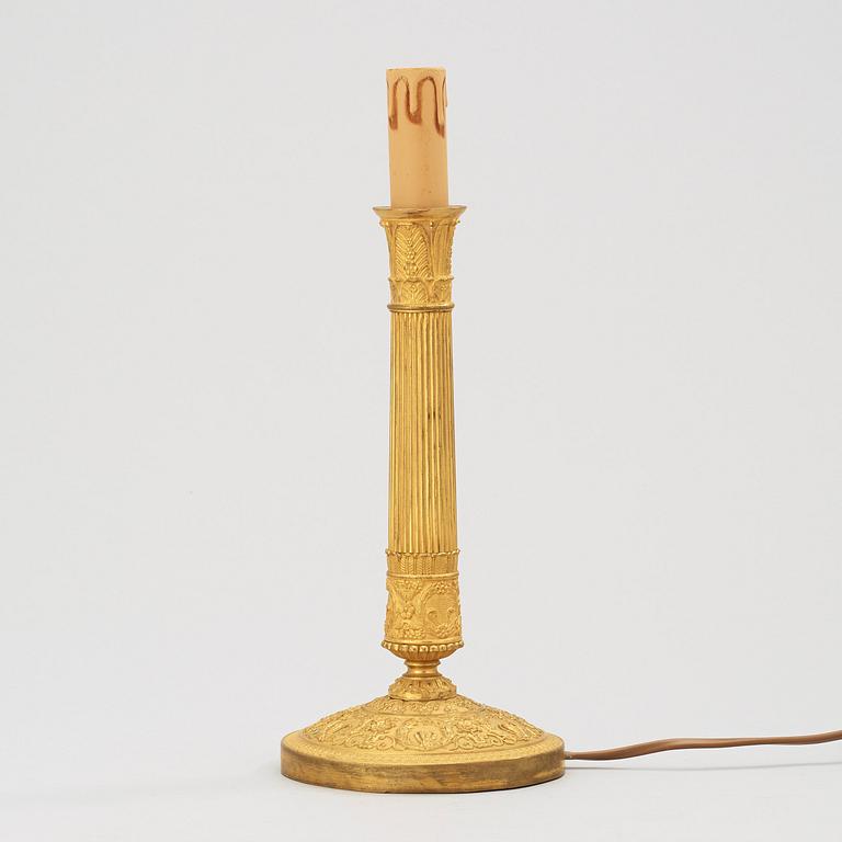 A French Empire early 19th century table lamp.