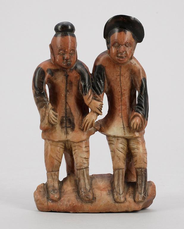 FIGURIN, soap-stone, Kina, 1900-tal.