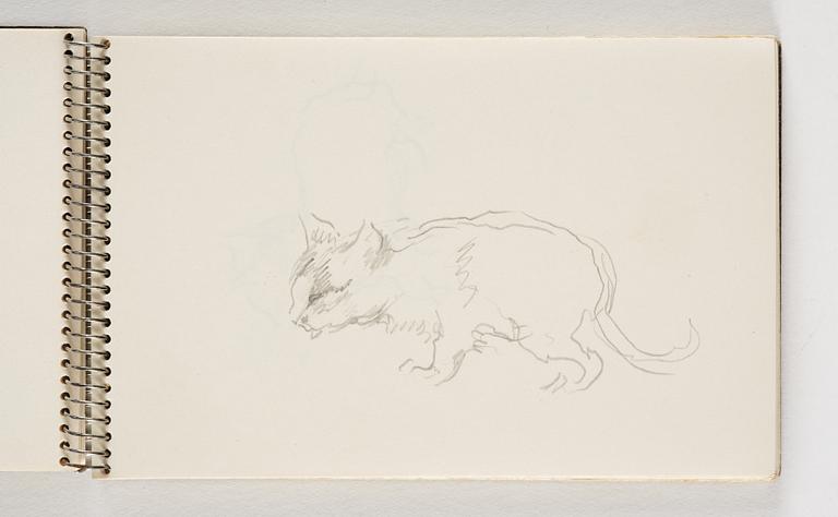 Lotte Laserstein, 10 små skissblock med teckningar.