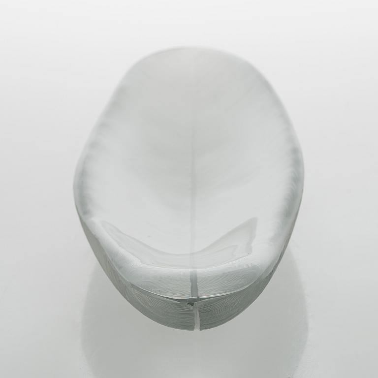 Tapio Wirkkala, taide-esine 3869, "Sulka" signeerattu Tapio Wirkkala Iittala -55.