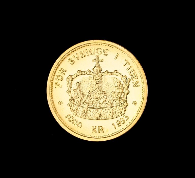 MYNT, guld, Carl XVI Gustaf, 1993. 5,8g.