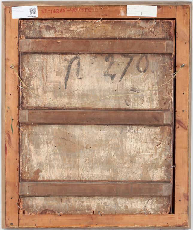 OKÄND KONSTNÄR, olja på pannå, italiensk skola, 1600/1700-tal.