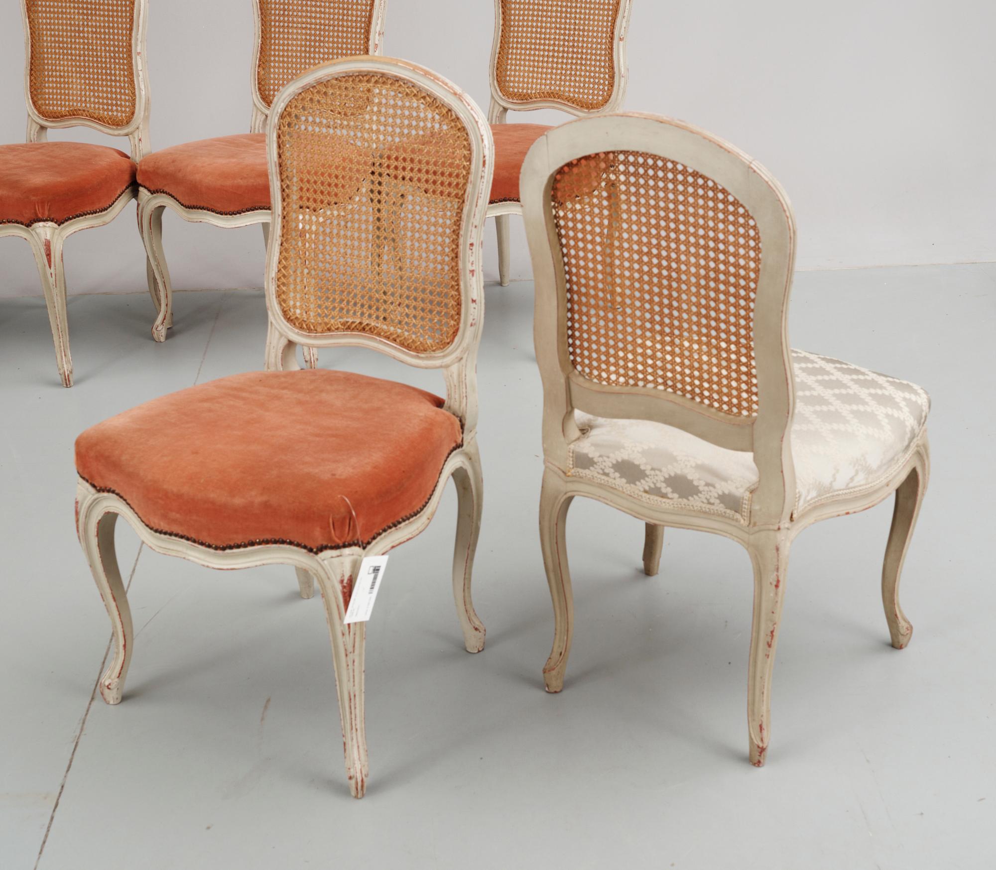 STOLAR, 8 st, Louis XV-stil, 1900-tal.