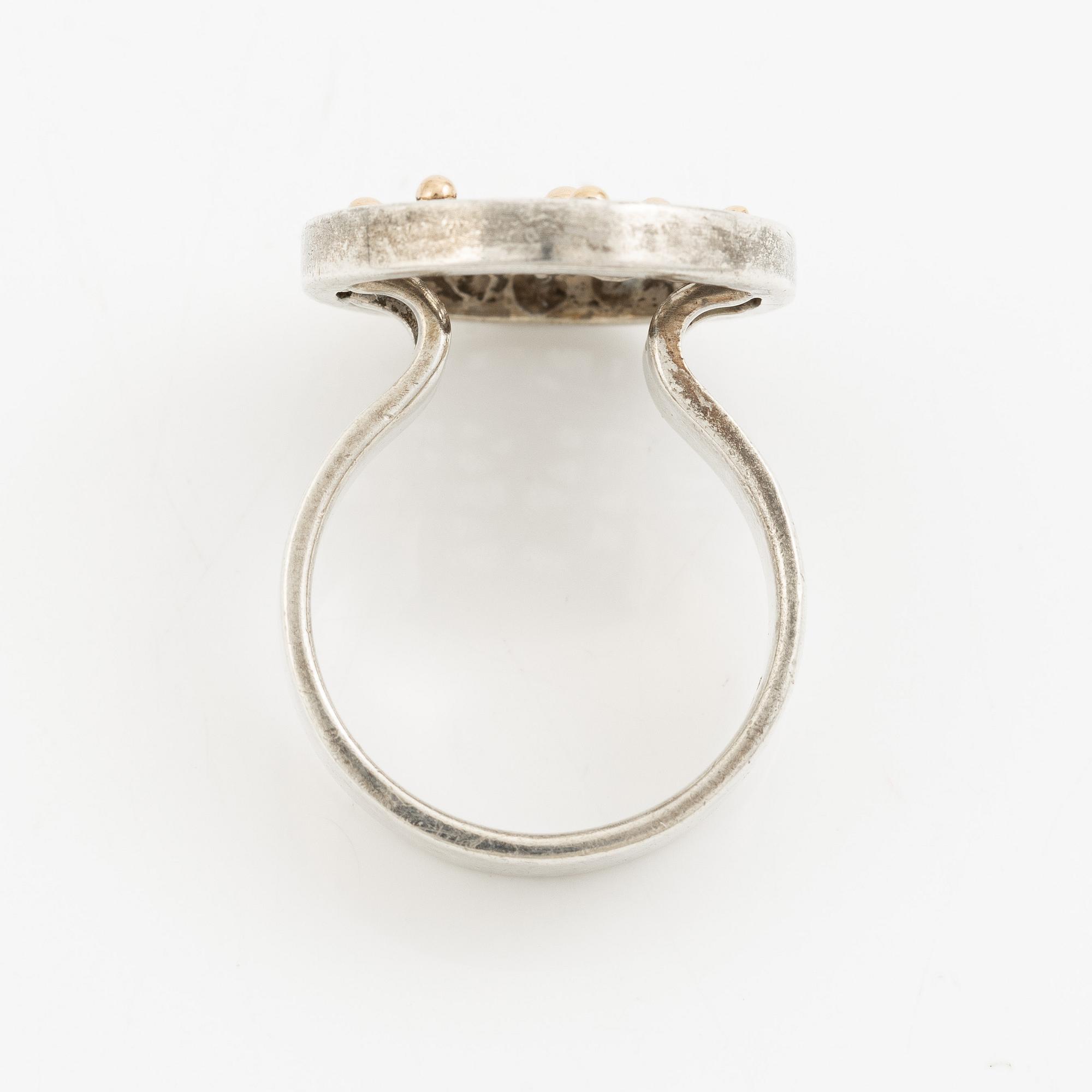 Anders Högberg, ring, sterlingsilver, Göteborg 1992.