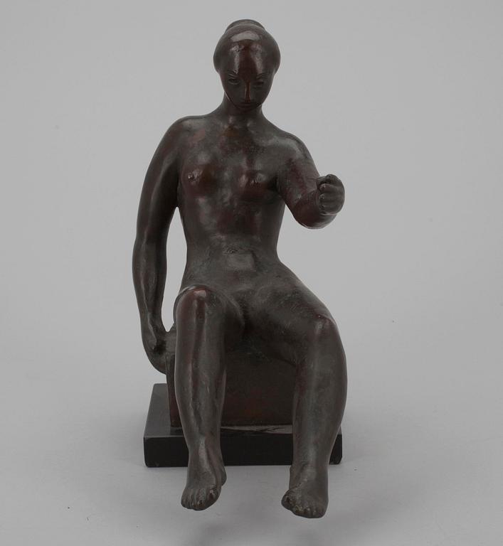 SAKARI TOHKA, skulptur, brons, signerad.