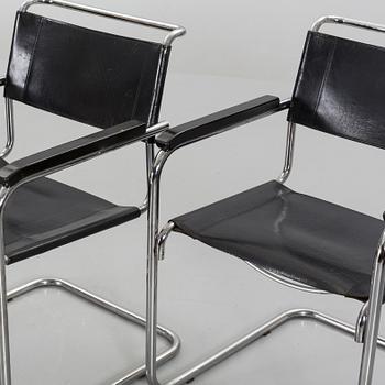 A SET OF 4 MARCEL BREUER B34 ARMCHAIRS, THONET .