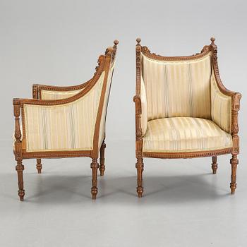 BERGERER, ett par, Louis XVI-stil, omkr år 1900.
