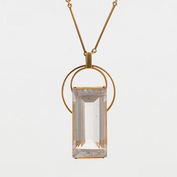 18K gold and rock crystal necklace, Stigbert, Engelbert.
