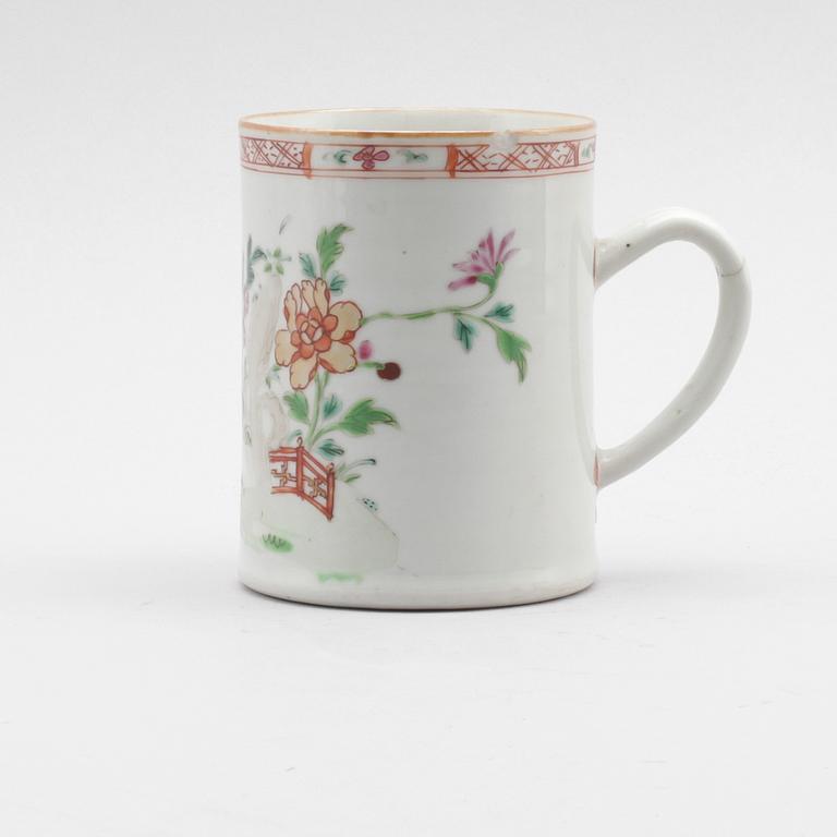 MUGG, porslin, Kina, Qianlong 1736-1795.
