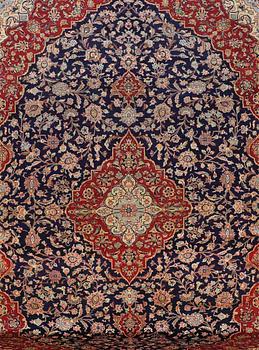 A carpet, Kashan, c. 400 x 297 cm.