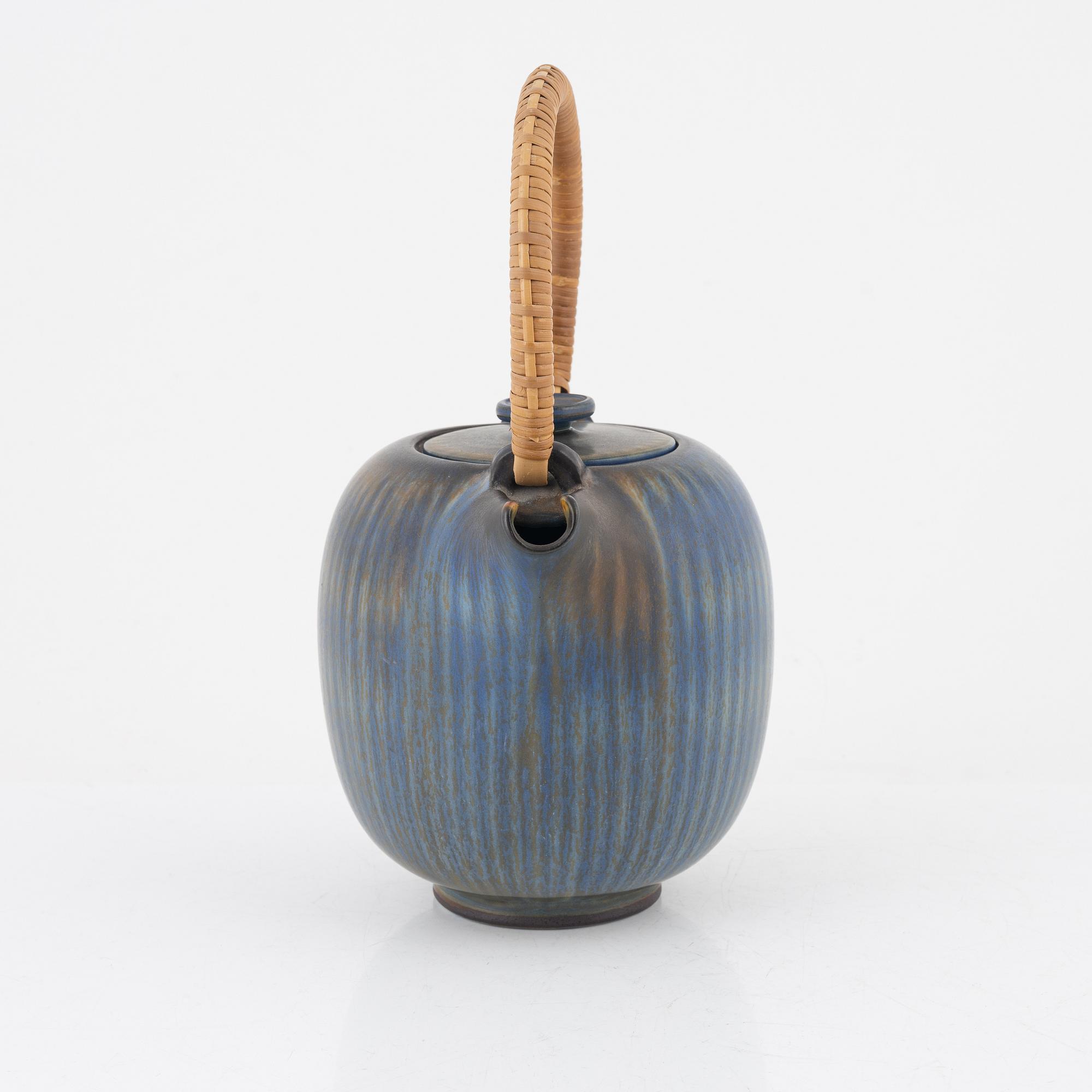 Berndt Friberg, tekanna, stengods, Gustavsbergs studio 1960.