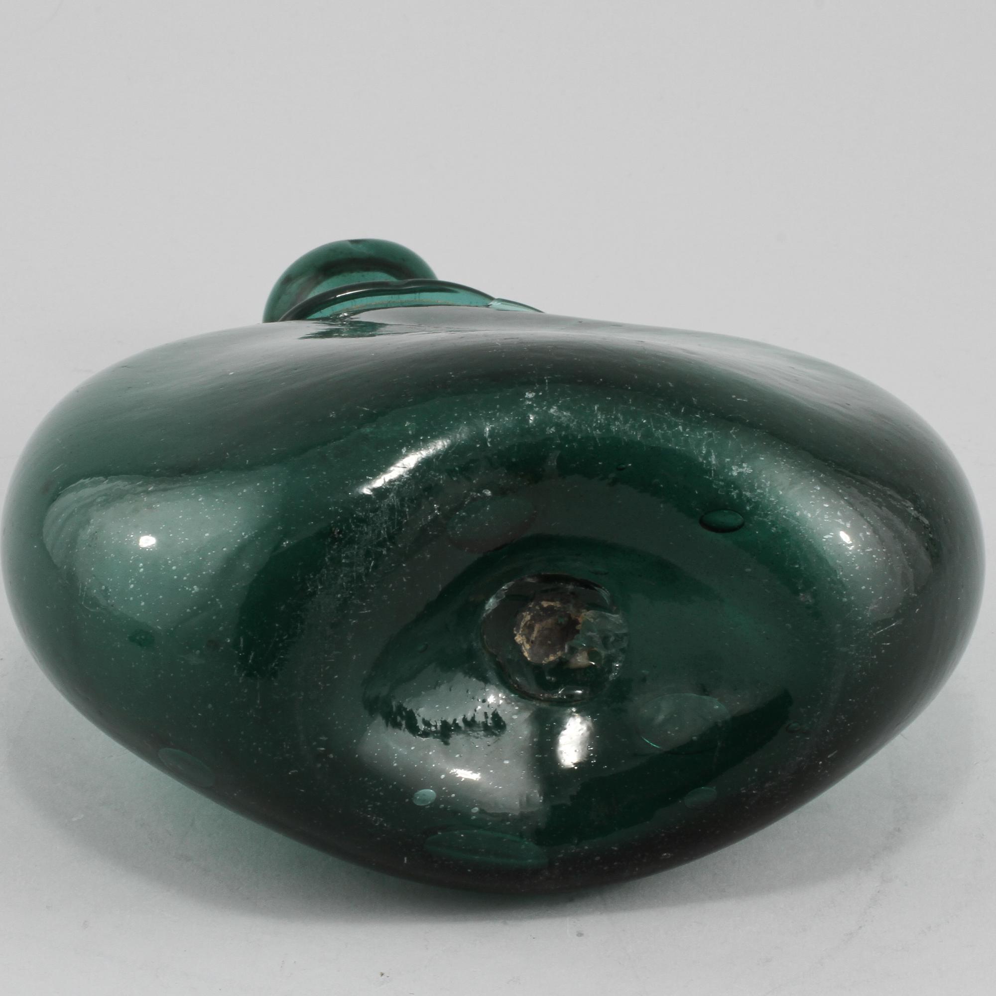FLASKA, glas, troligen 1700-tal.