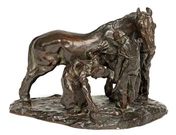 Carl Milles, "Hovsmederna" (=At the blacksmith's).