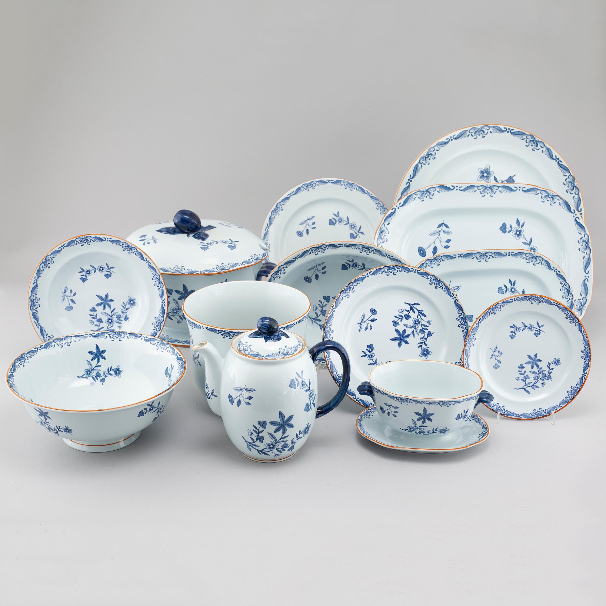 SERVIS, 75 pieces, porcelain, "Ostindia", Rörstrand, 20th century.