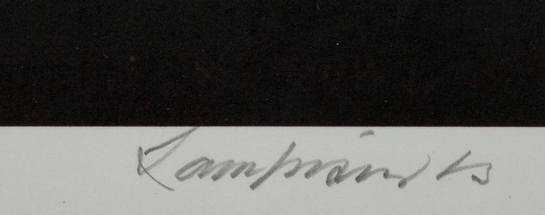 ANTTI LAMPISUO, färglitografi, signerad, numrerad 258/300.