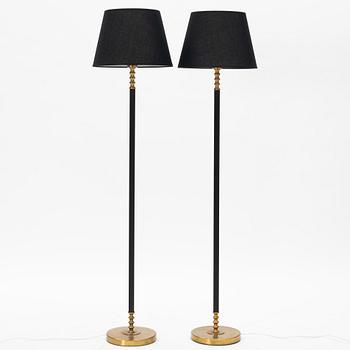 Harald Notini, or Uno Westerberg, a pair of floor lamps model "15784", Arvid Böhlmarks Lampfabrik, 1960s.