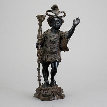 LJUSSTAKE, gjutjärn, 1800-tal.